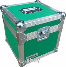 Flight Case Swan 12 Single LP 100 Vinyl Record Box (Green Rigid PVC)