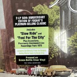 Foghat Fool For The City SIGNED Clear Green Vinyl 2 Lp 50 Anniversary Edt. New