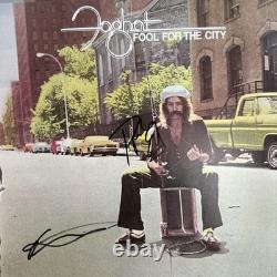 Foghat Fool For The City SIGNED Clear Green Vinyl 2 Lp 50 Anniversary Edt. New