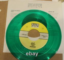 Fugazi Song #1 /Joe #1 rare green vinyl 45 withelegant stencil sleeve Sub Pop