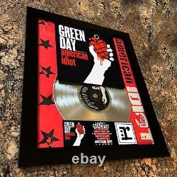 GREEN DAY (AMERICAN IDIOT) Platinum Music Award Vinyl Lp Cd Record Album