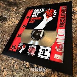 GREEN DAY (AMERICAN IDIOT) Platinum Music Award Vinyl Lp Cd Record Album