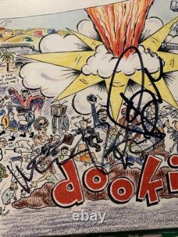 GREEN DAY Billie Joe MIKE signed autographed DOOKIE VINYL RECORD LP