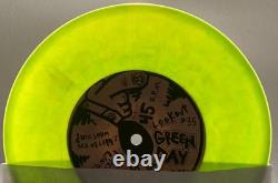 GREEN DAY Slappy E. P. 7 Lime Green Yellow White Marble Vinyl 1st Press-The Boo
