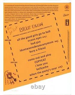 GREEN VINYL- BILLIE EILISH Live at Third Man Records LIMITED LP 0313