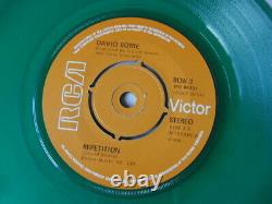 GREEN VINYL LIMITED EDITION DAVID BOWIE D. J. 1st UK PRESS 1979 RCA, NEAR MINT DJ