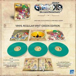 Grandia Soundtrack Memorial Arrange Vinyl Record VGM OST Mint Green 3 x LP