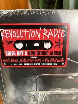 Green Day Revolution Radio Vinyl SEALED. FYE Exclusive. Green Vinyl