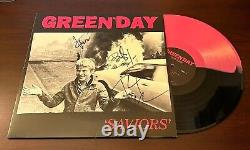 Green Day Signed Saviors Vinyl Record Auto Coa Dirnt Cool Armstrong Beckett Loa