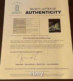 Green Day Signed Saviors Vinyl Record Auto Coa Dirnt Cool Armstrong Beckett Loa