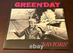 Green Day Signed Saviors Vinyl Record Auto Coa Dirnt Cool Armstrong Beckett Loa