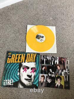 Green Day ¡Tre! Yellow Vinyl LP/1000 Hot Topic New