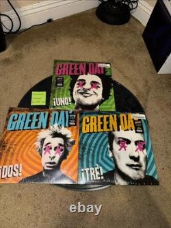 Green Day Uno Dos Tre RARE 3 Vinyl Lot LP Record SEALED MINT CONDITION