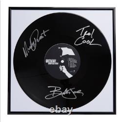 Green Day With Printed Signed Autograph Vinyl Record Art With Frame