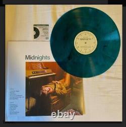 HAND SIGNED Taylor Swift Midnights Jade Green Marbled Vinyl Autograph Insert