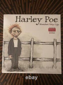 HARLEY POE WRETCHED FILTHY Clear + Blood Smear Vinyl Record Limited Edit