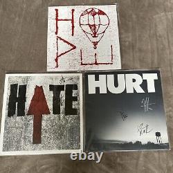 Hawthorne Heights Hope, Hate, Hurt Autographed Vinyl. Multiple Colors. Great Set