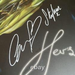 Her's Invitation To Her's Vinyl Record SIGNED Swamp Green 2018 Very Rare Hers