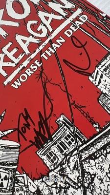 Iron Reagan Worse Than Dead Vinyl Translucent Green Vinyl, Rare! Autographed