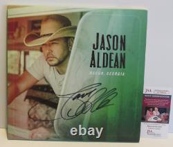 JASON ALDEAN Macon Georgia 3LP NEW GREEN VINYL AUTOGRAPHED HAND SIGNED JSA COA