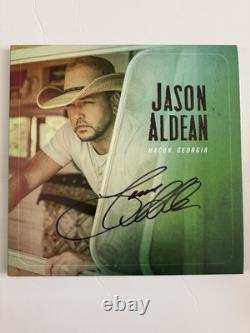 Jason Aldean Macon Georgia 3 LP Green Vinyl Record Album Autographed Signed