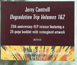 Jerry Cantrell Degradation Trip Cream Orange Green Splatter 4 x Vinyl Record LP