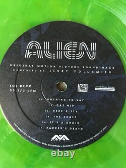 Jerry Goldsmith Alien OST (Mondo 2017 2xLP Acid-Blood Green) NM