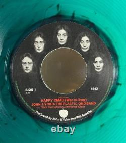 John Lennon / Happy Xmas (War Is Over) / Marbleized Black & Green'71 45 / VG+++
