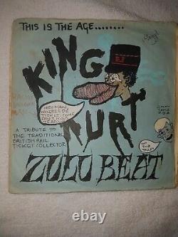 King Kurt Zulu Beat green ltd Edition Hand Drawn Meteors Psychobilly RARE