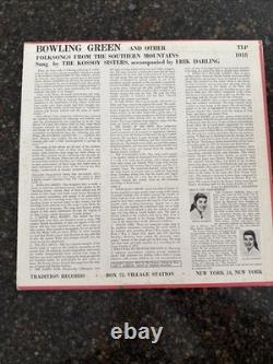 Kossoy Sisters / Bowling Green LP Tradition Records TLP 1018 Really Nice Shape