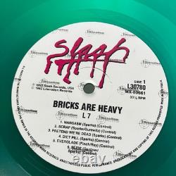 L7 Vinyl Record Bricks Are Heavy Limited Edition Green Vinyl 1992