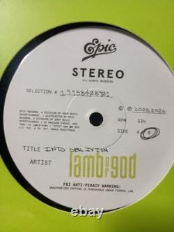 LAMB OF GOD Into Oblivion Bundle Signed CD & Signed Vinyl & First Pressing LP