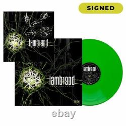 LAMB OF GOD Into Oblivion Neon Green Vinyl SIGNED Webstore Exclusive
