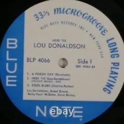 LOU DONALDSON Here'Tis BLP4066 Mono LP Vinyl VG+ Cvr Shrink/VG+ RE 1963 P ear