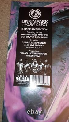 Linkin Park From Zero Promo box, dlx 2LP-Translucent Green, Zine, Haribo, Sox