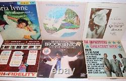 Lot of 60 Jazz Blues & Soul Records ranging in condition Aretha Bassie AL Green