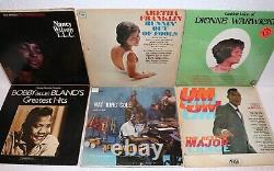 Lot of 60 Jazz Blues & Soul Records ranging in condition Aretha Bassie AL Green