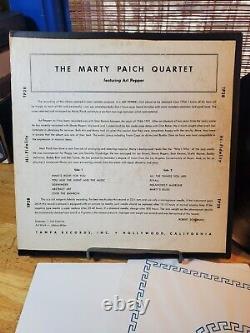 MARTY PAICH QUARTET ART PEPPER LP Vinyl Record OG ORIG TAMPA TP-28 Mono 1958 EX