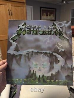 METALLICA CREEPING DEATH 1984 UK WHITE & AQUA MARINE 12 ULTRA RARE Music Nations