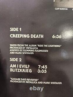 METALLICA CREEPING DEATH 1984 UK WHITE & AQUA MARINE 12 ULTRA RARE Music Nations