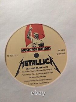 METALLICA CREEPING DEATH 1984 UK WHITE & AQUA MARINE 12 ULTRA RARE Music Nations