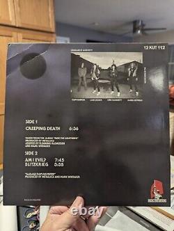 METALLICA CREEPING DEATH 1984 UK WHITE & AQUA MARINE 12 ULTRA RARE Music Nations