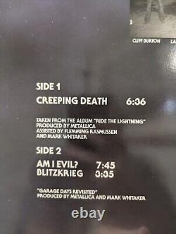 METALLICA CREEPING DEATH 1984 UK WHITE & AQUA MARINE 12 ULTRA RARE Music Nations
