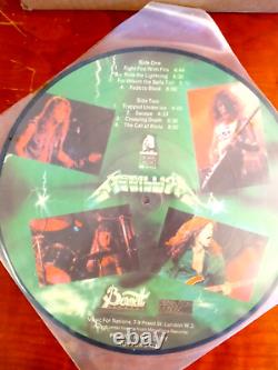 METALLICA Ride The Lightning Green Promo Picture Disc Bernett Records France
