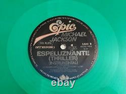 MICHAEL JACKSON Espeluznante THRILLER 1982 mexican GREEN Vinyl 12 ULTRA RARE