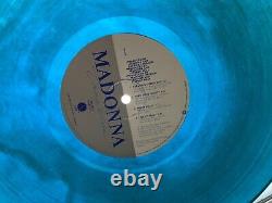 Madonna Australia True Blue Marble Aqua Green Color Vinyl Promo Poster Lp Album