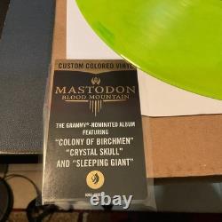 Mastodon Blood Mountain LP Marbled Green vinyl Record Very Rare! Ozzy Pantera
