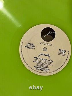 Metallica Fade to Black Promo 1985 Green Vinyl