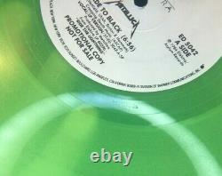 Metallica Fade to Black Promo 1985 Green Vinyl Glow in Dark White Label