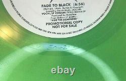 Metallica Fade to Black Promo 1985 Green Vinyl Glow in Dark White Label